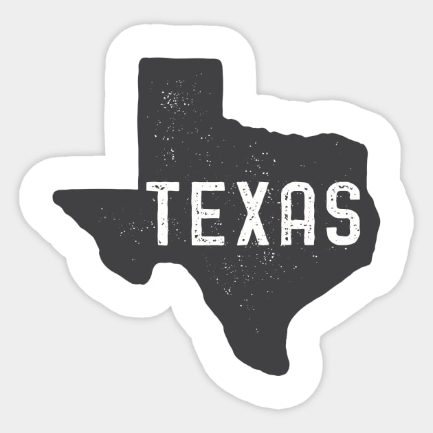 Texas Map Sticker by DogfordStudios